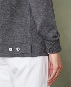 Cardigan en maille laine merinos italienne