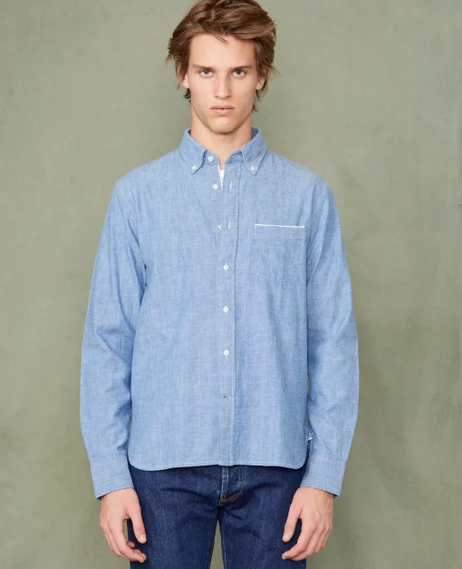 Chemise new button down chambray japonais