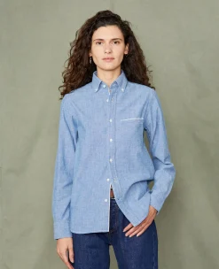Chemise new button down chambray japonais