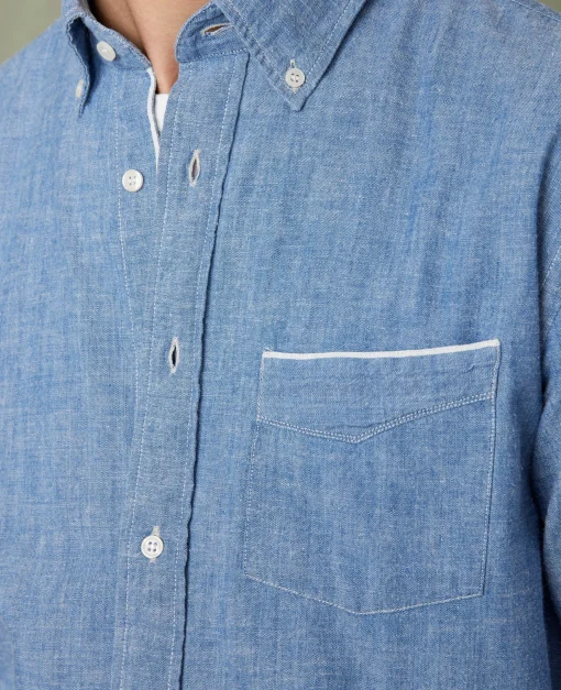 Chemise new button down chambray japonais