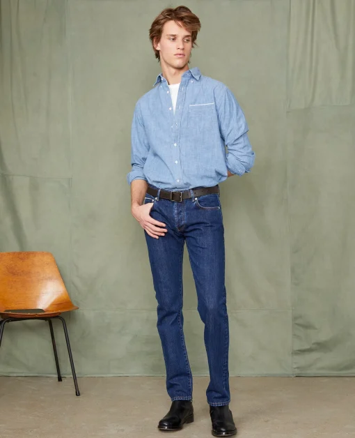 Chemise new button down chambray japonais
