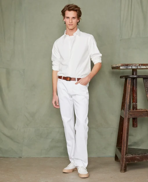 Chemise new soft collar popeline de coton organique