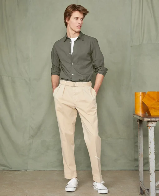 Chemise new soft collar popeline de coton organique