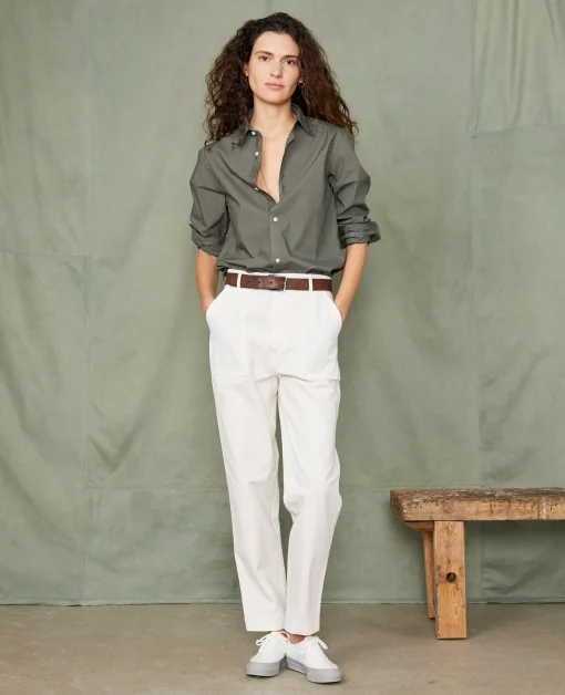 Chemise new soft collar popeline de coton organique