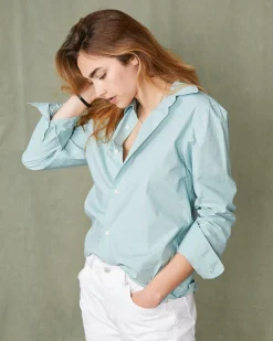 Chemise new soft collar popeline de coton organique