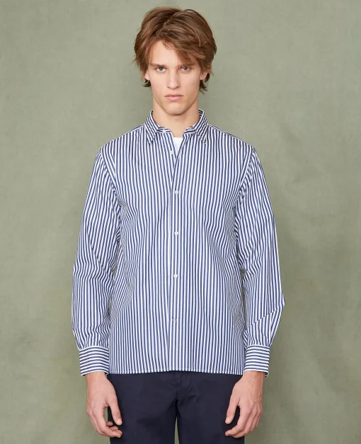 Chemise new soft collar popeline de coton organique