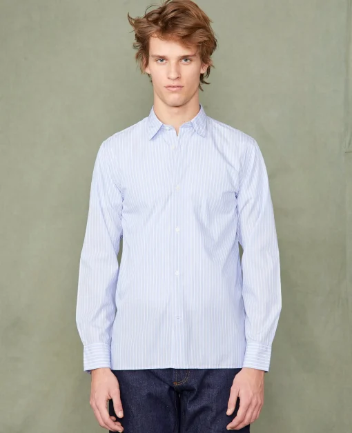 Chemise new soft collar popeline de coton organique