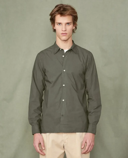 Chemise new soft collar popeline de coton organique