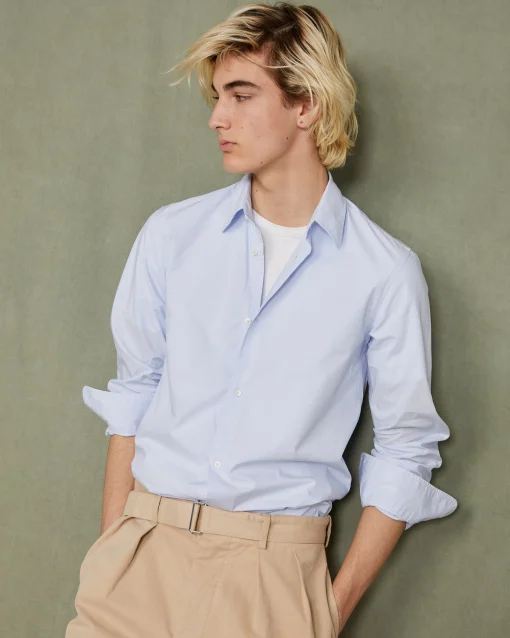Chemise new soft collar popeline de coton organique