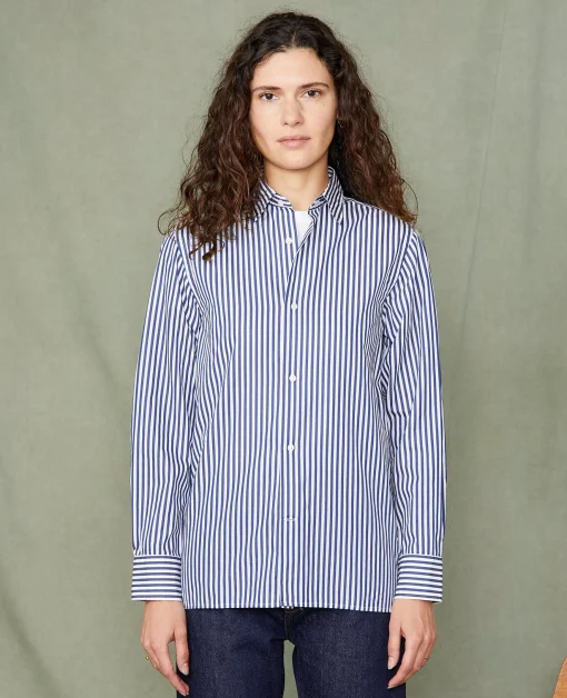 Chemise new soft collar popeline de coton organique