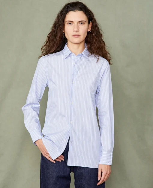 Chemise new soft collar popeline de coton organique