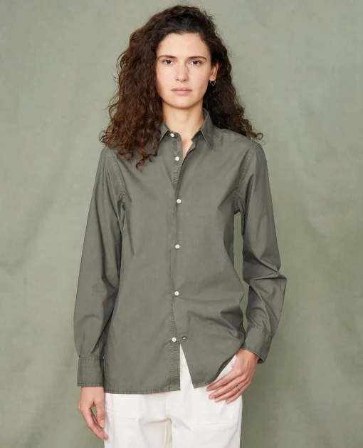 Chemise new soft collar popeline de coton organique