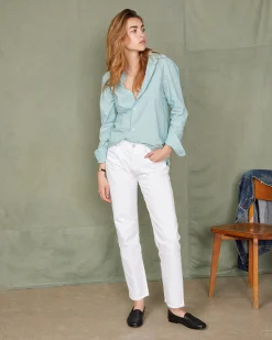 Chemise new soft collar popeline de coton organique