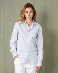 Chemise new soft collar popeline de coton organique