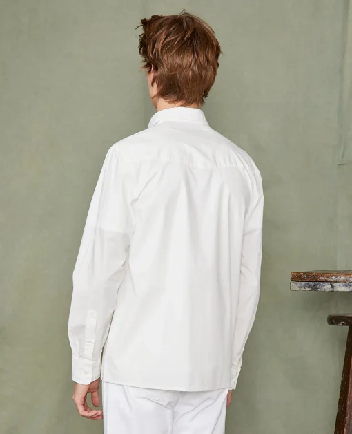Chemise new soft collar popeline de coton organique
