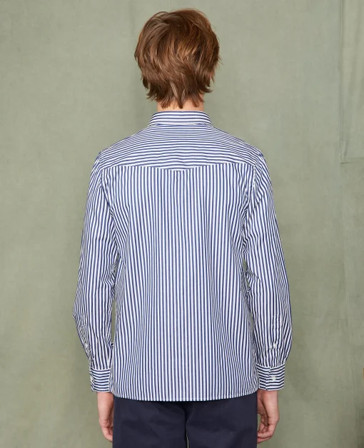 Chemise new soft collar popeline de coton organique