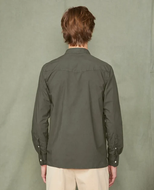 Chemise new soft collar popeline de coton organique