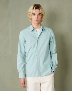 Chemise new soft collar popeline de coton organique