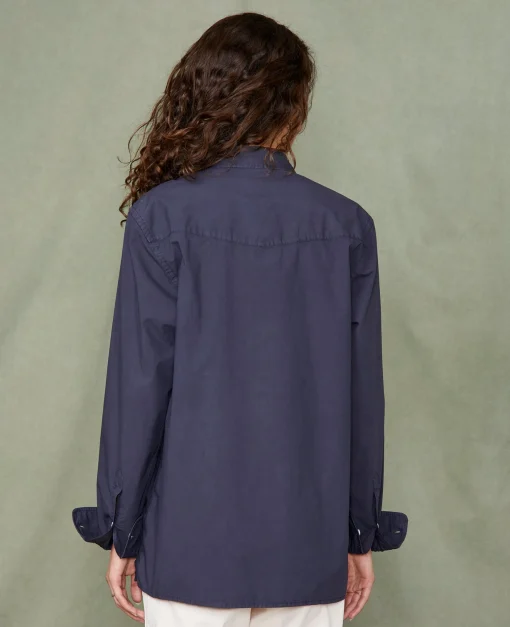 Chemise new soft collar popeline de coton organique