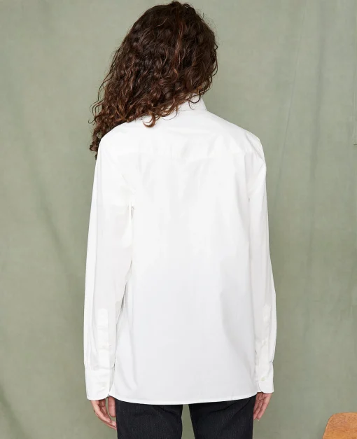 Chemise new soft collar popeline de coton organique