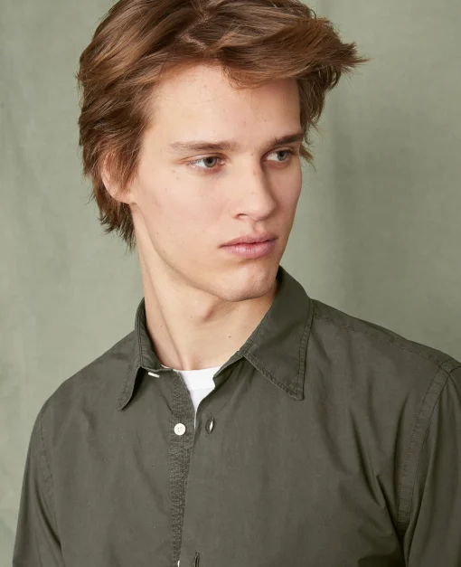 Chemise new soft collar popeline de coton organique
