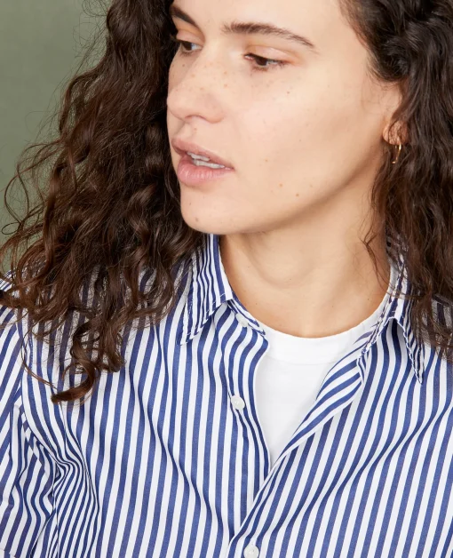 Chemise new soft collar popeline de coton organique