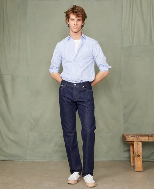 Chemise new soft collar popeline de coton organique