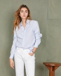 Chemise new soft collar popeline de coton organique