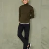 Pull col roulé laine merinos italienne