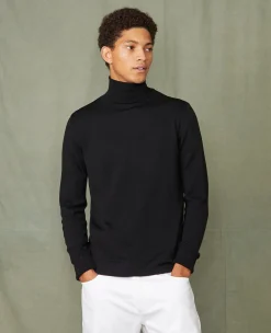 Pull col roulé laine mérinos italienne