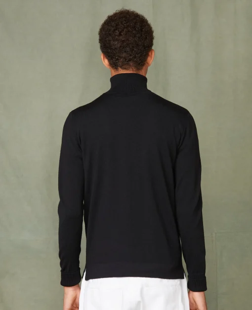Pull col roulé laine mérinos italienne