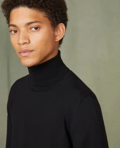 Pull col roulé laine mérinos italienne