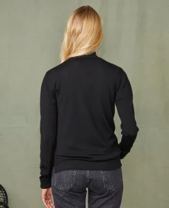 Pull col roulé laine mérinos italienne