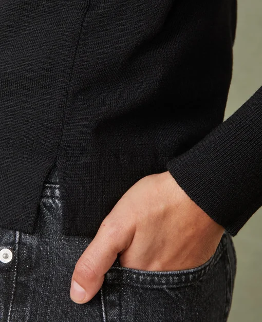 Pull col roulé laine mérinos italienne