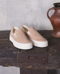 Slip-on common project cuir de veau suédé