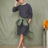 Sweatshirt col rond coton organique