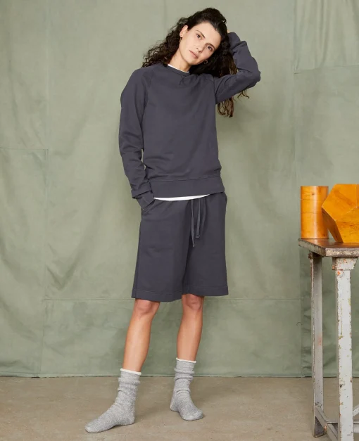 Sweatshirt col rond coton organique