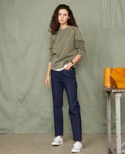 Sweatshirt col rond coton organique