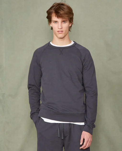 Sweatshirt col rond coton organique