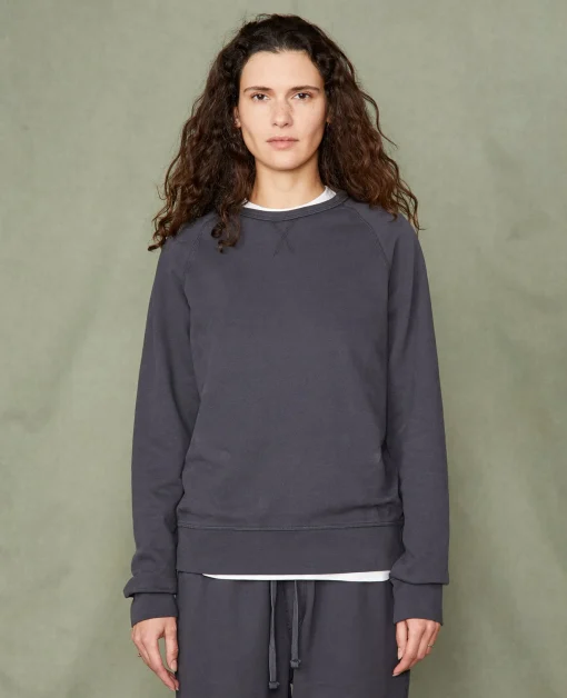 Sweatshirt col rond coton organique