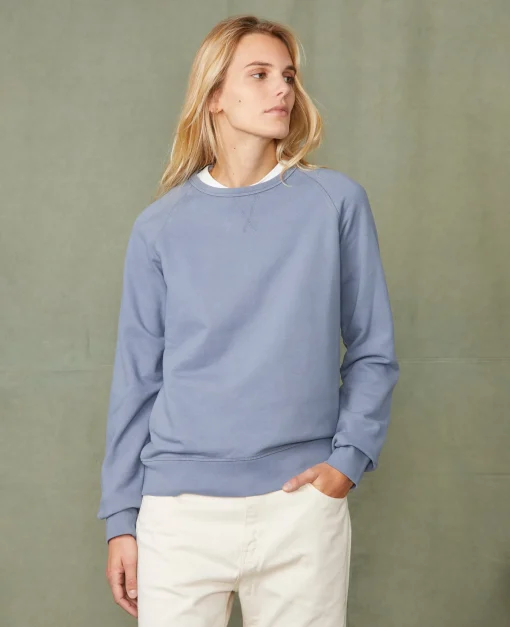 Sweatshirt col rond coton organique