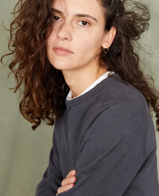 Sweatshirt col rond coton organique