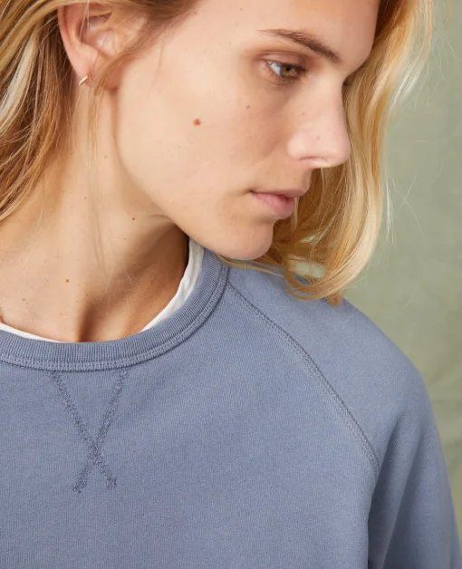 Sweatshirt col rond coton organique