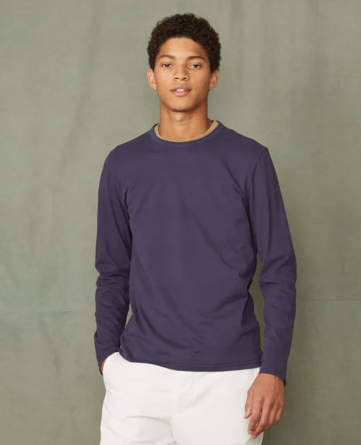 Tee-shirt manches longues coton recyclé et organique