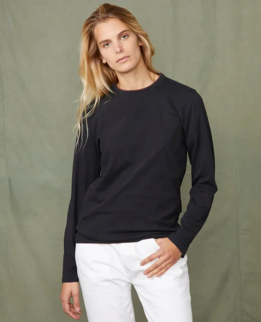 Tee-shirt manches longues coton recyclé et organique
