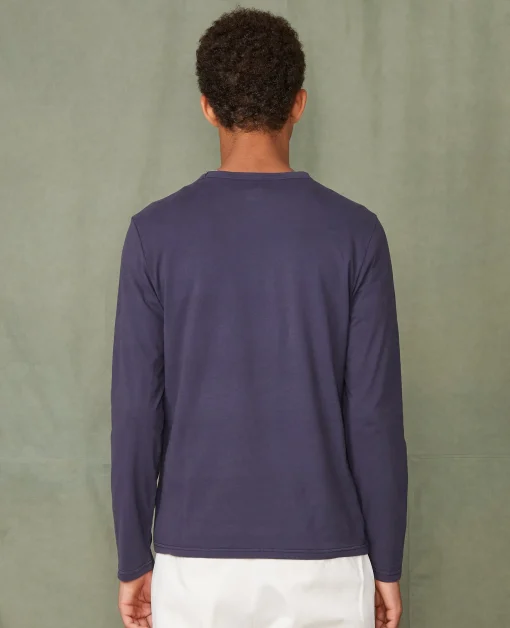 Tee-shirt manches longues coton recyclé et organique