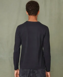 Tee-shirt manches longues coton recyclé et organique