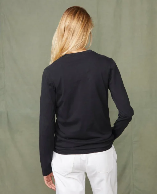 Tee-shirt manches longues coton recyclé et organique