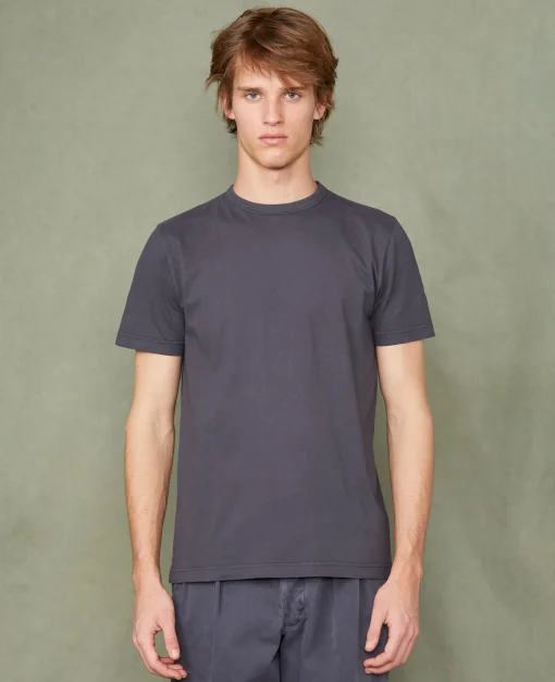 T-shirt col rond coton recyclé et organique