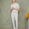 T-shirt col v coton recyclé et organique